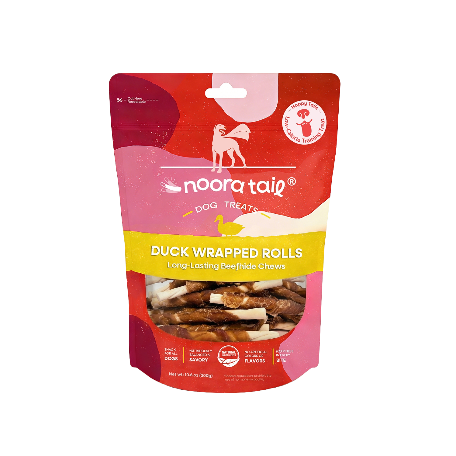 Noora Duck Wrapped Rolls Dog Treats