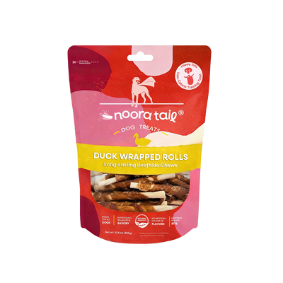 Noora Duck Wrapped Rolls Dog Treats