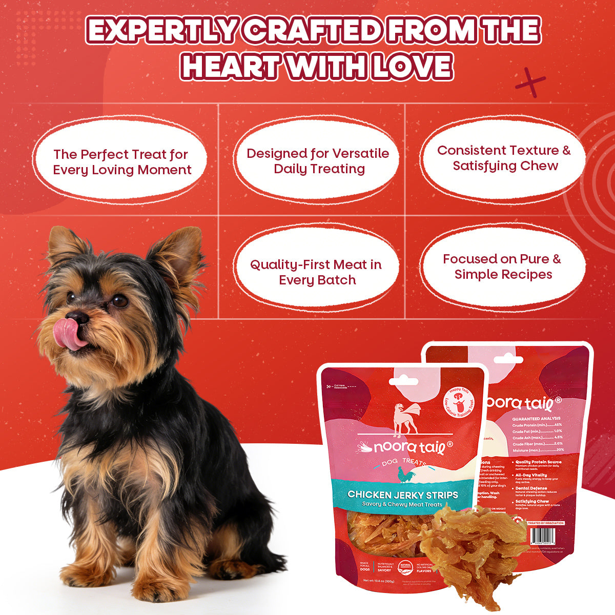 Noora Dog Treats Chicken Jerky Strips