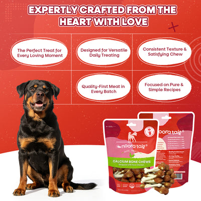 Noora Calcium Bone Chews Dog Treats