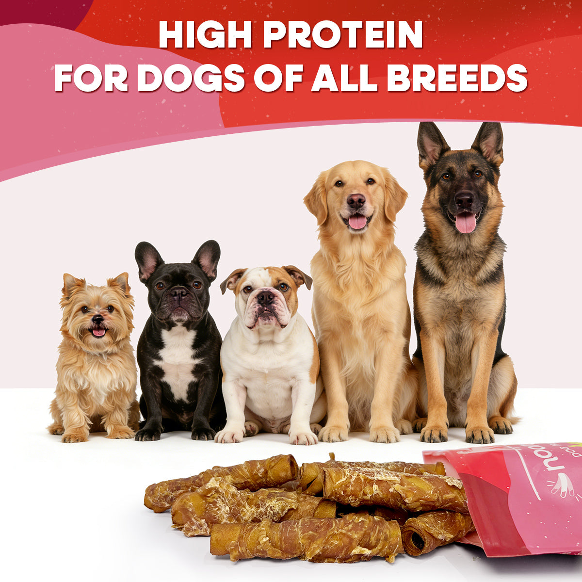 Noora Smoky Stuffed Rolls Wrapped with Chicken Dog Treats