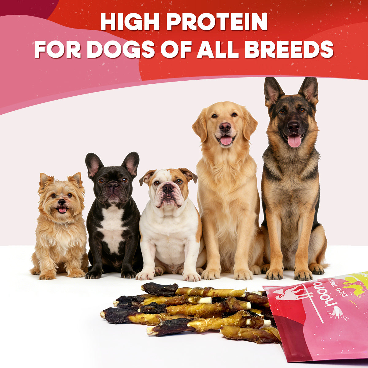 Noora Triple Flavor Rolls Dog Treats