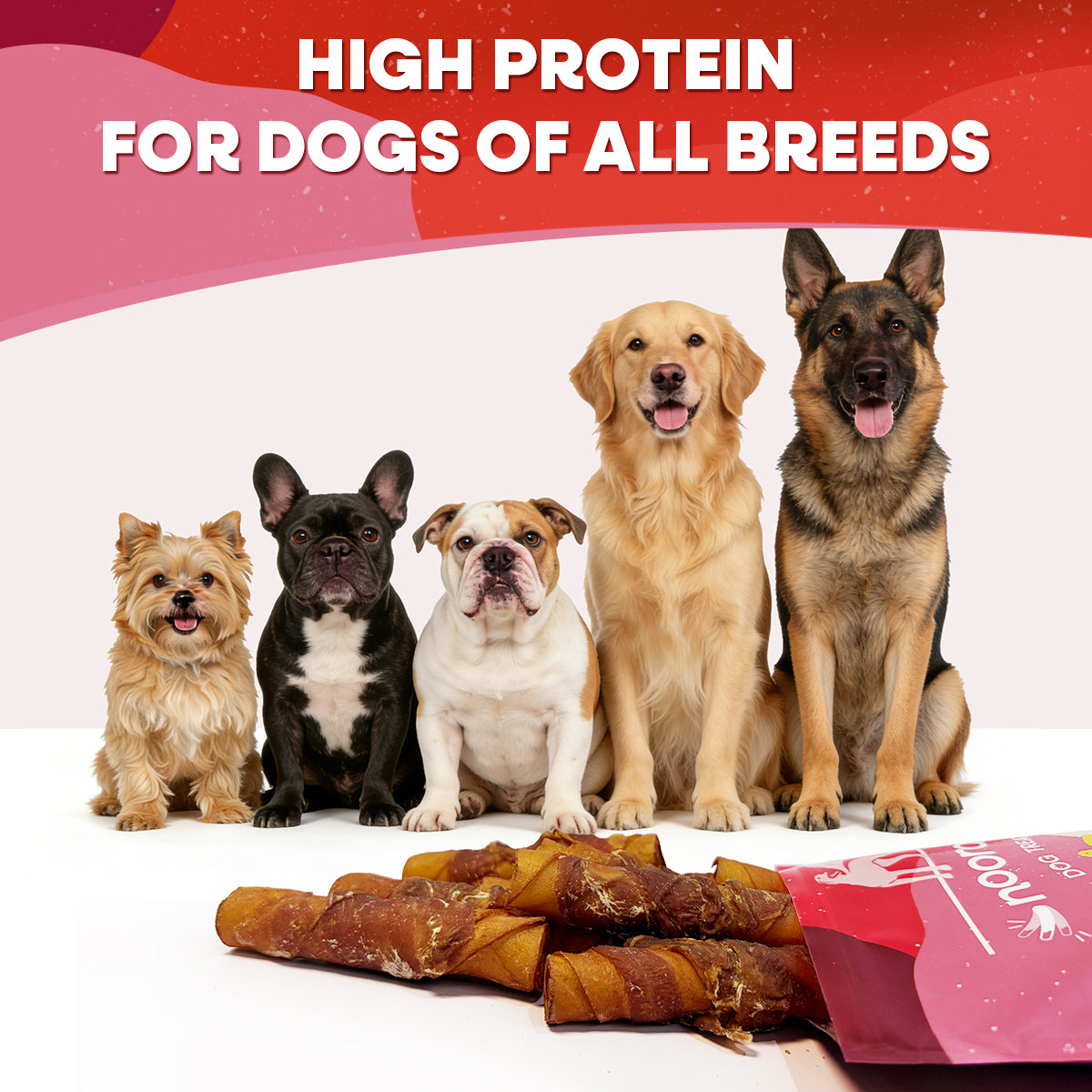 Noora Smoky Stuffed Rolls Wrapped with Duck Dog Treats