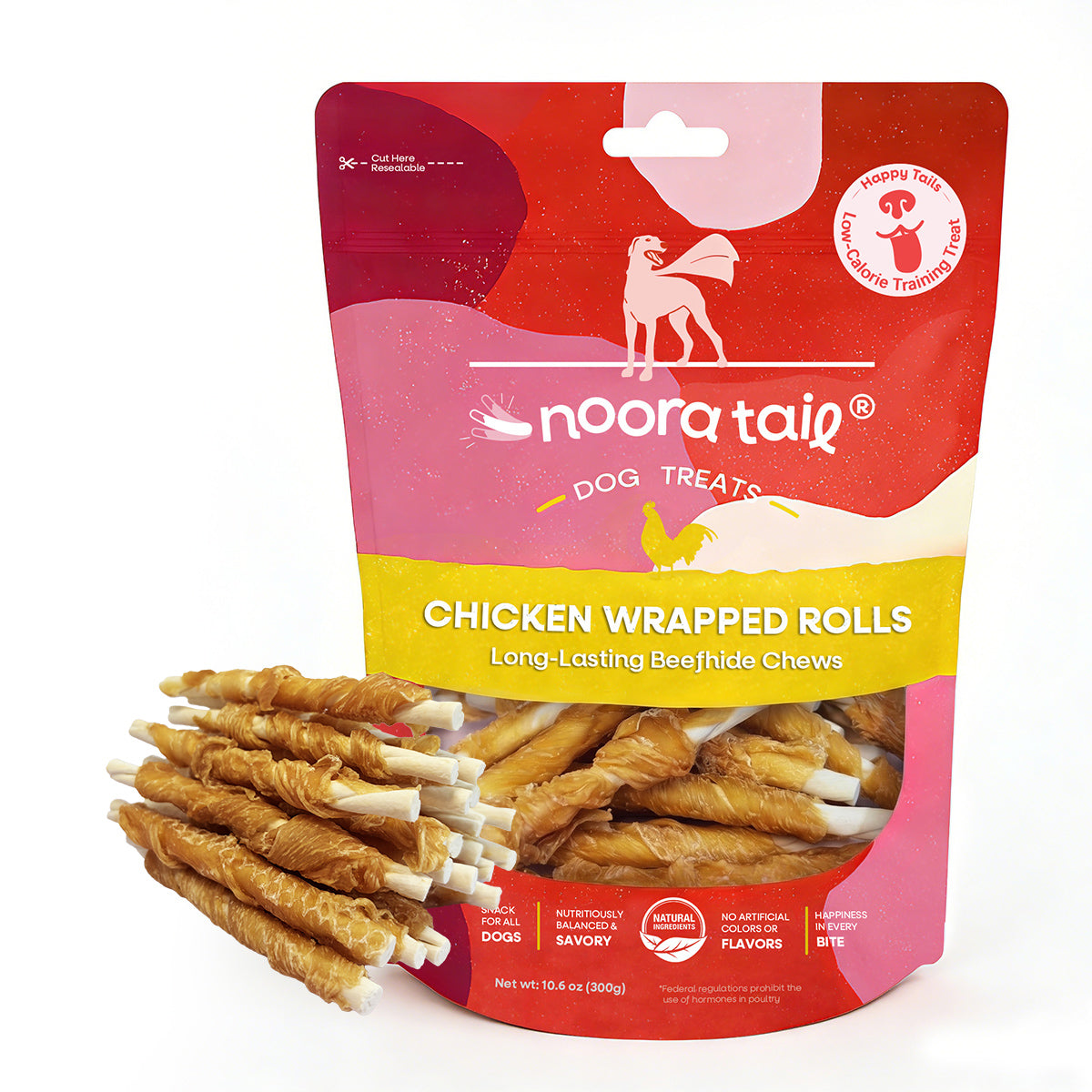 Noora Chicken Wrapped Rolls Dog Treats