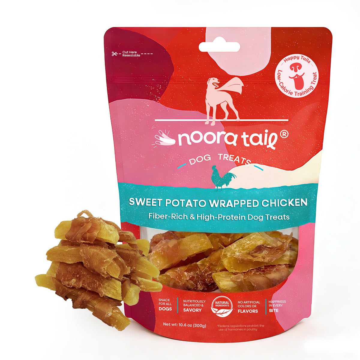 Noora Dog Treats Sweet Potato Wrapped Chicken