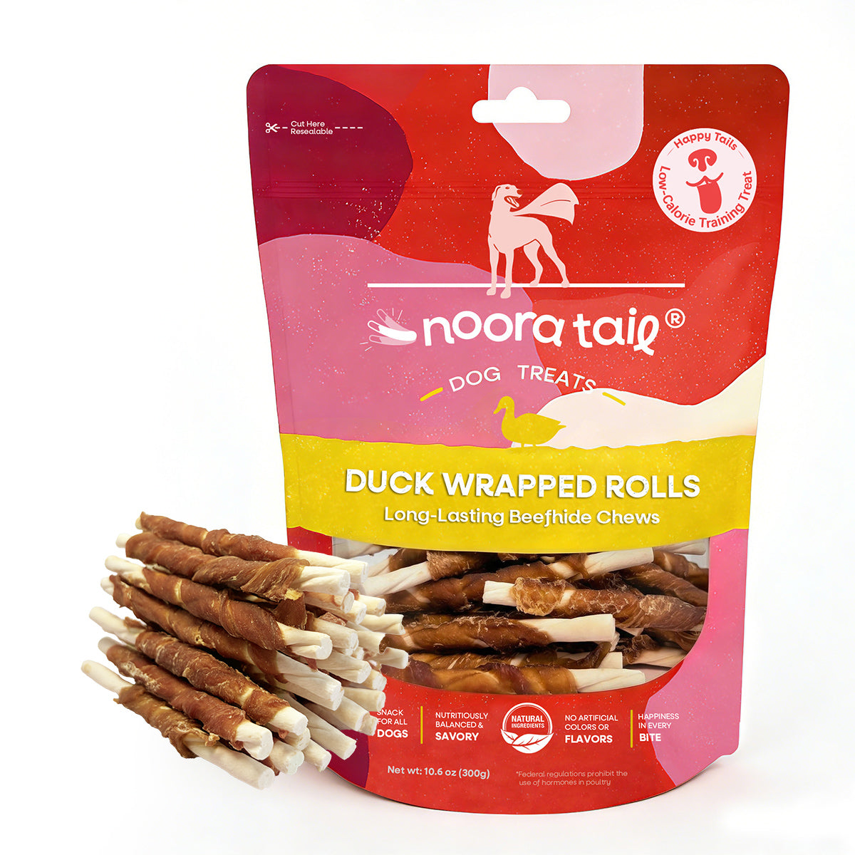 Noora Duck Wrapped Rolls Dog Treats