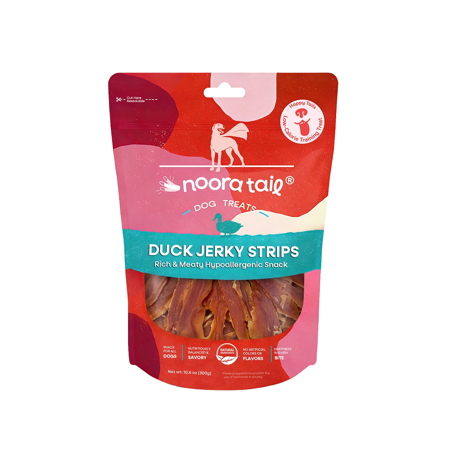 Noora Dog Treats Duck Jerky Strips