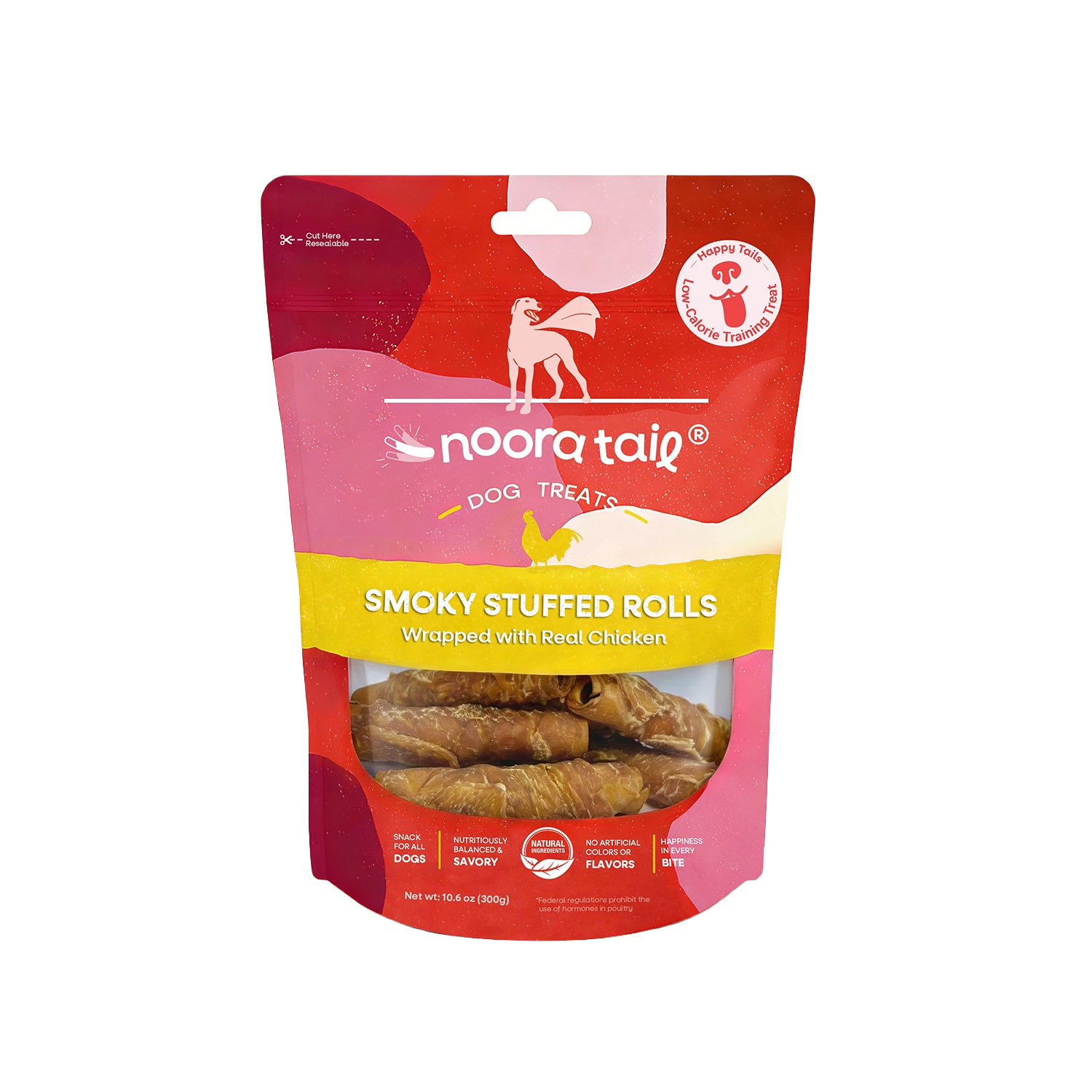 Noora Smoky Stuffed Rolls Wrapped with Chicken Dog Treats
