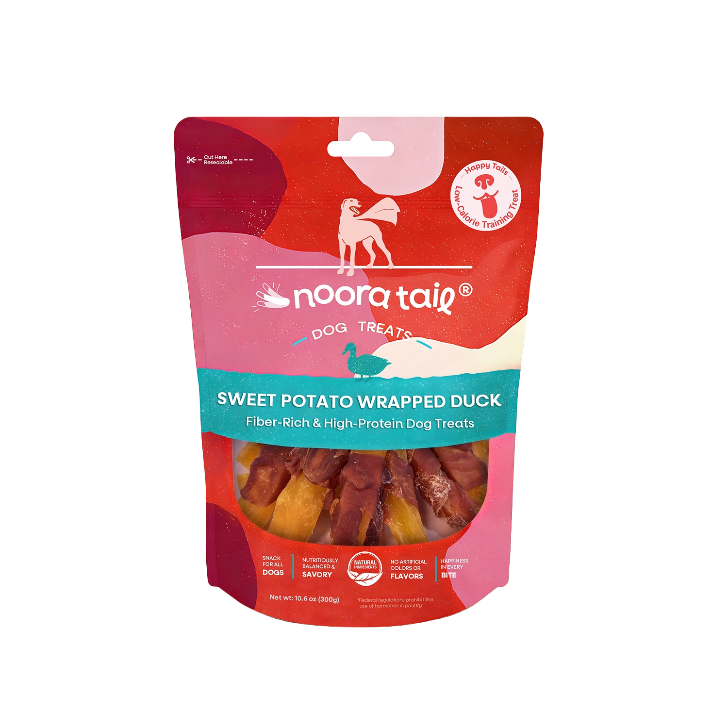 Noora Dog Treats Sweet Potato Wrapped Duck