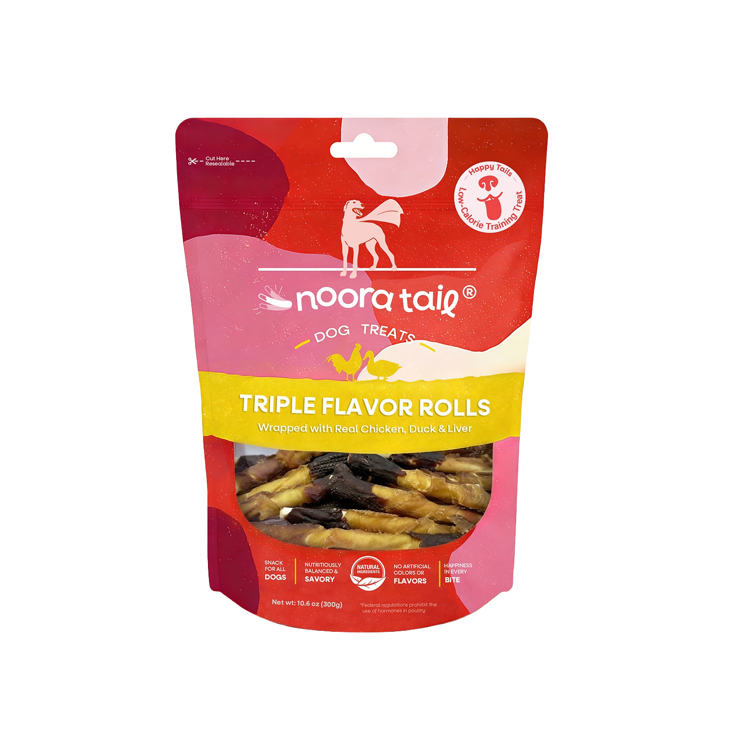Noora Triple Flavor Rolls Dog Treats